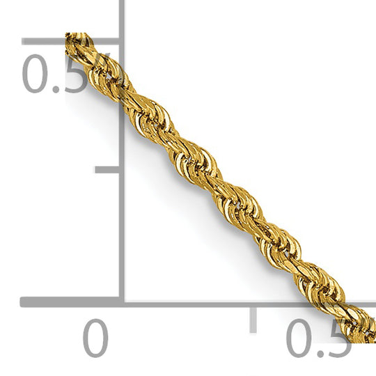 Cuerda D/C de 14k y 1,50 mm con cadena con cierre de langosta