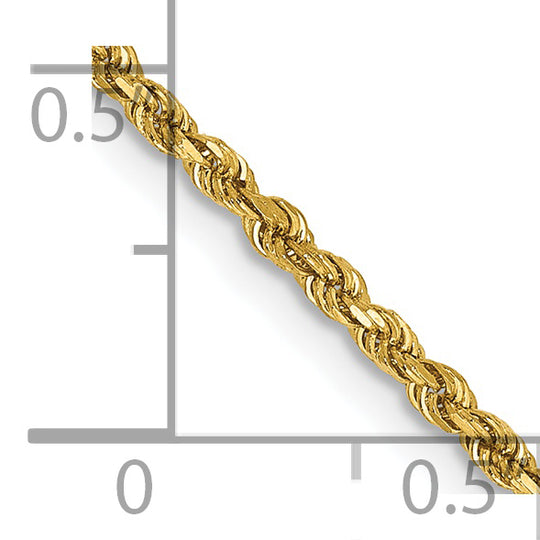 Cuerda D/C de 14k y 1,75 mm con cadena con cierre de langosta