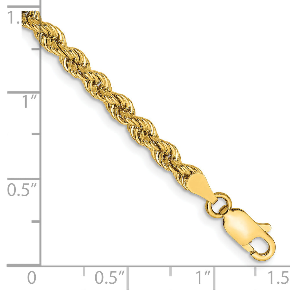 Cadena de cuerda normal de 14k y 3,65 mm