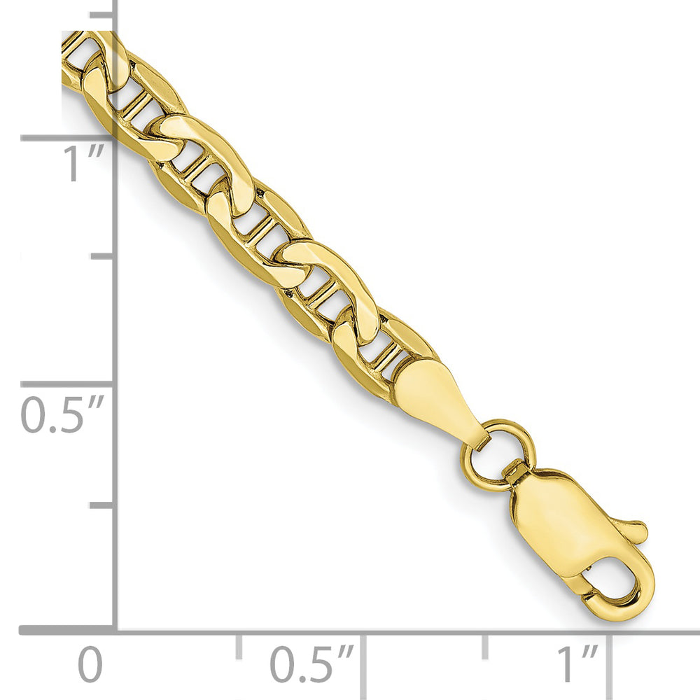 Pulsera de Ancla Semisólida de 4 mm en Oro Amarillo de 10k