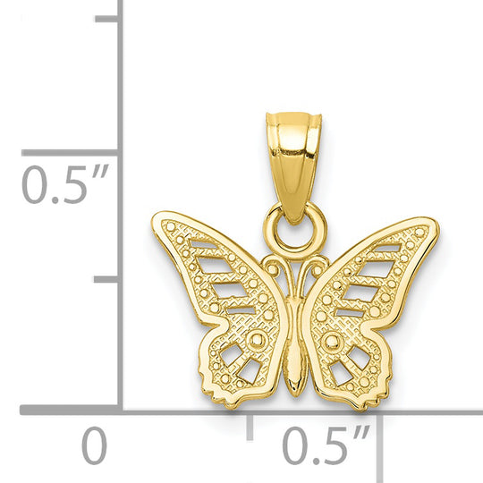 Dije de Mariposa en Oro Amarillo de 10k