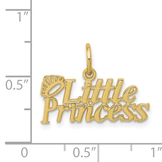 Dije "LITTLE PRINCESS" con Corona en Oro de 10K