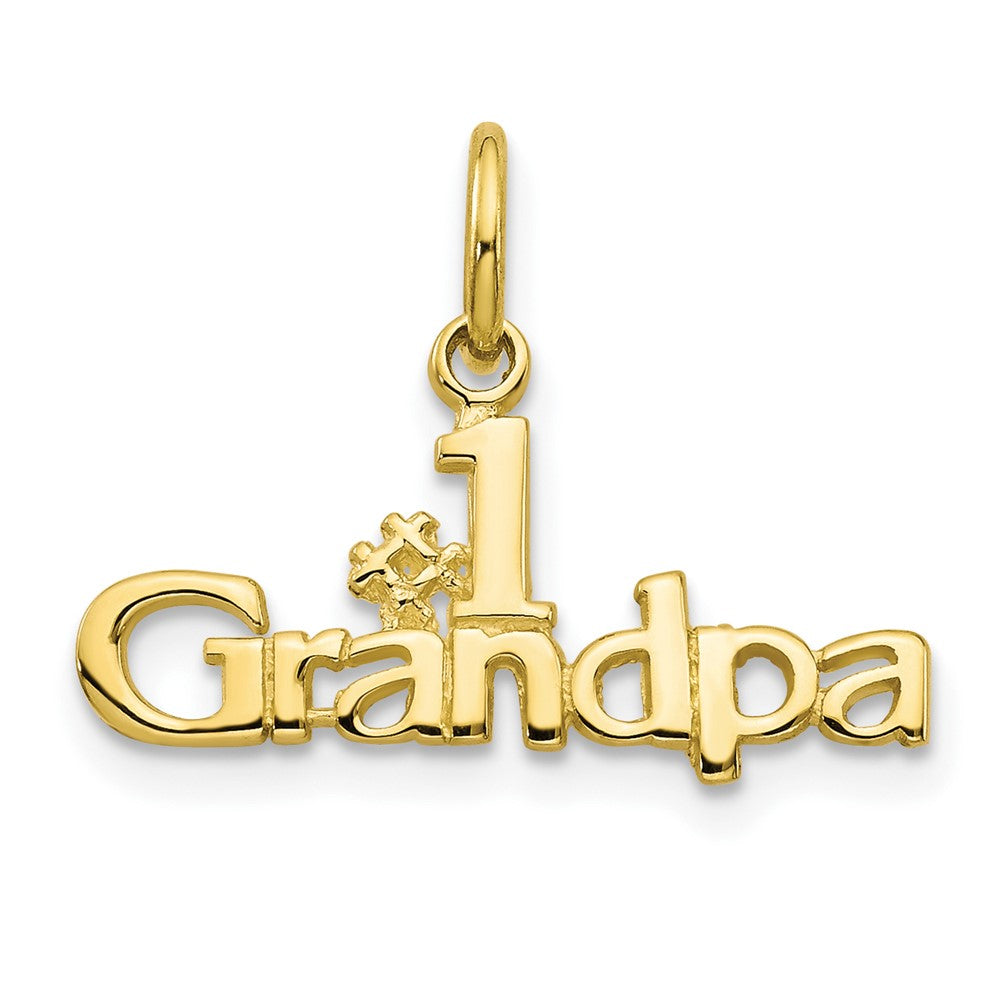 Dije #1 GRANDPA Charm 10K