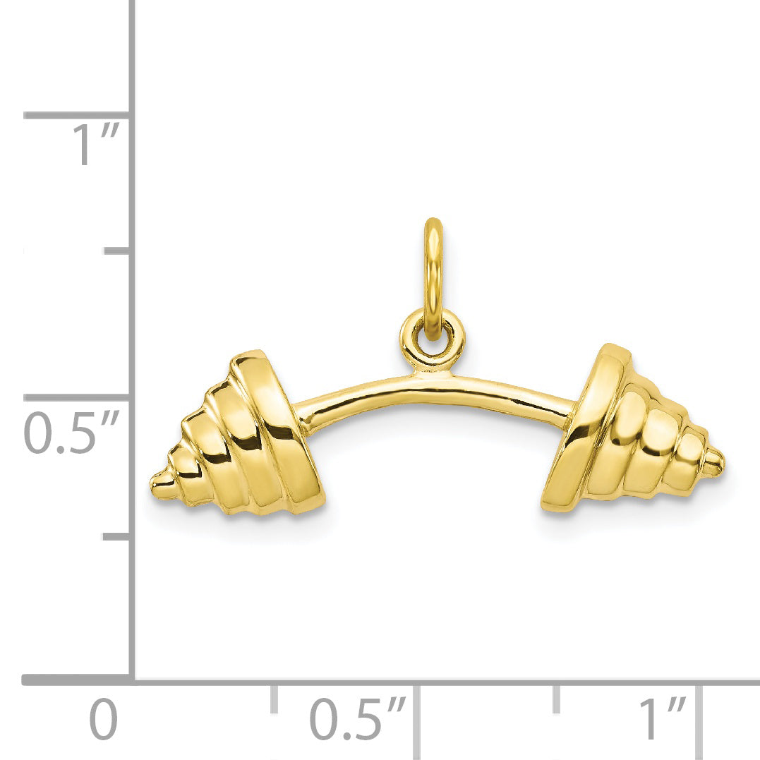 Colgante Barra Sólida en Oro Amarillo 10K