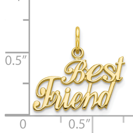 Dije "BEST FRIEND" en Oro de 10k