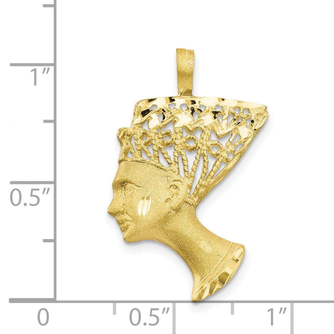 Colgante Nefertiti en Oro Amarillo de 10k