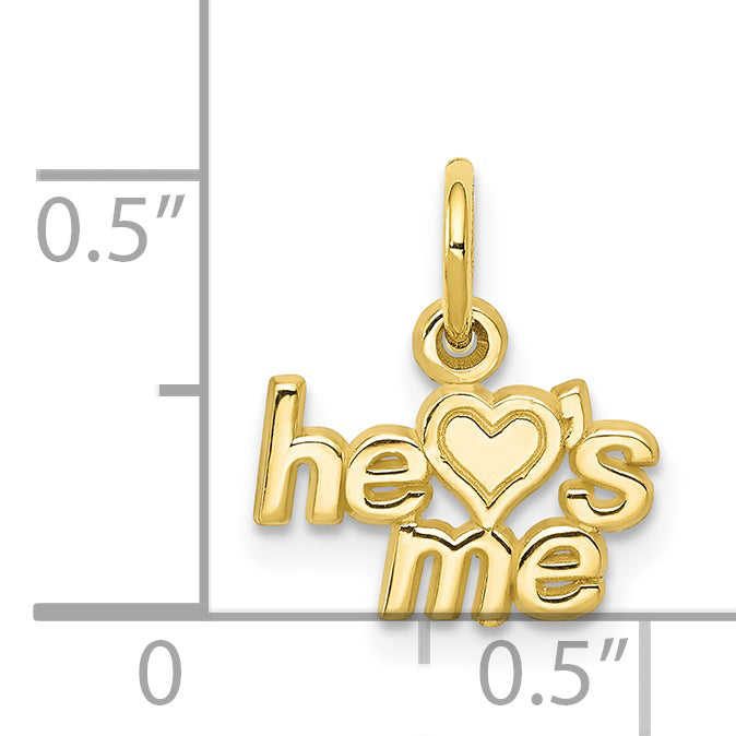 Dije "He LOVES ME" en Oro Amarillo de 10K