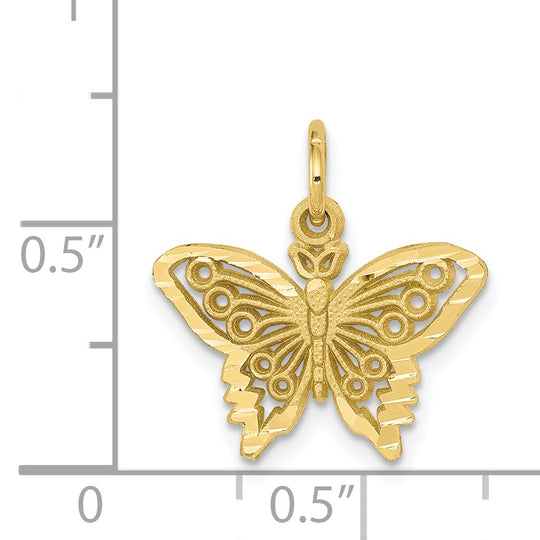 Colgante de Mariposa de Oro Amarillo de 10K