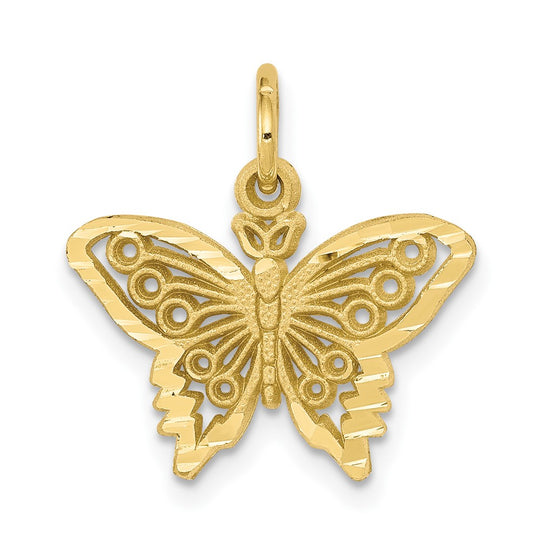 Colgante de Mariposa de Oro Amarillo de 10K