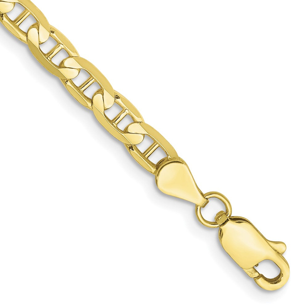 Pulsera Ancla Cóncava de Oro Amarillo de 10k, 3.75mm