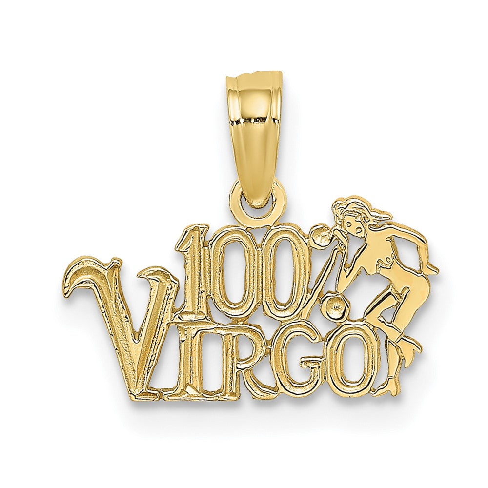 Dije del Zodiaco Virgo 100% en Oro Amarillo de 10K