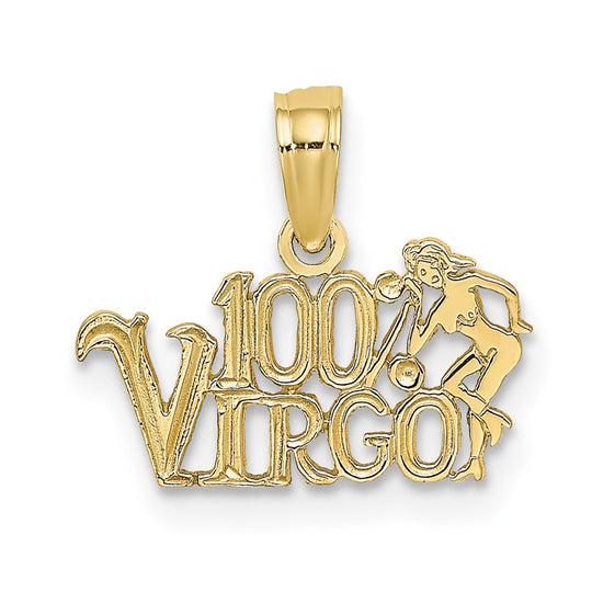 Dije del Zodiaco Virgo 100% en Oro Amarillo de 10K