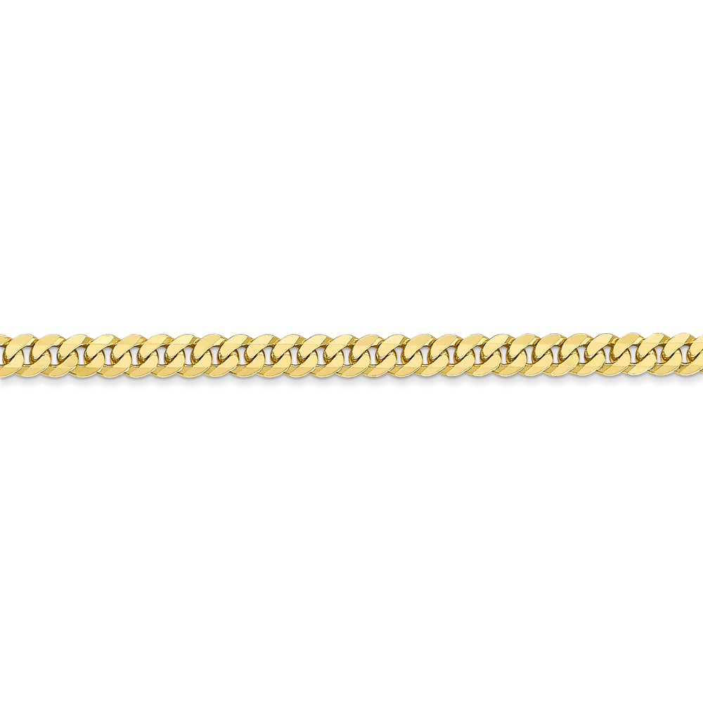 Cadena Curb Beveled de 3.9mm en Oro Amarillo de 10k (24 pulgadas)