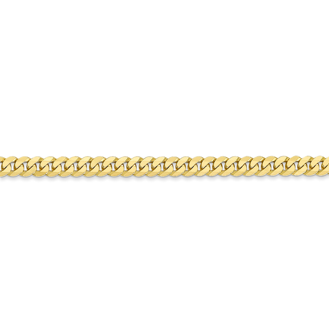 Cadena Curb Beveled de 3.9mm en Oro Amarillo de 10k (24 pulgadas)