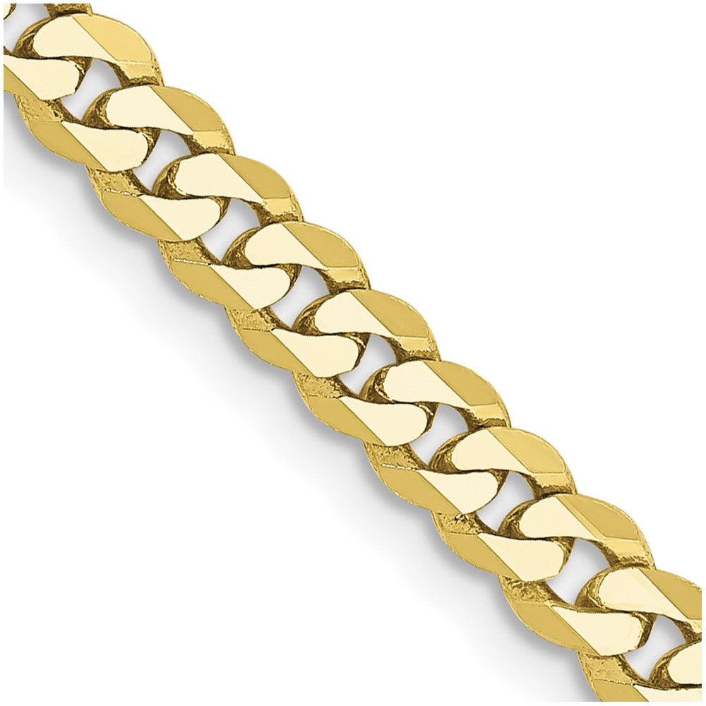 Cadena Curb Beveled de 3.9mm en Oro Amarillo de 10k (24 pulgadas)