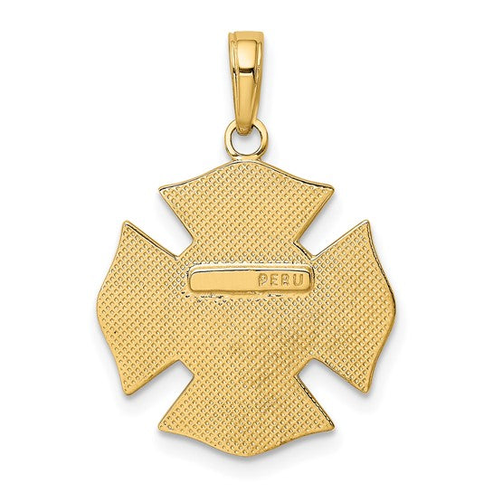 Colgante Maltese Cross del Departamento de Bomberos 10K