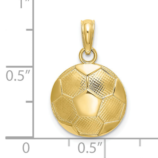 Dije de Balón de Fútbol en Oro de 10k