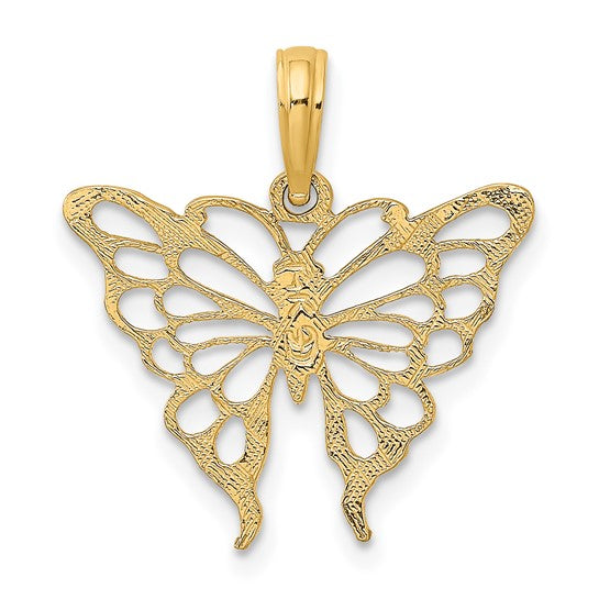 Dije de Mariposa en Oro Amarillo de 10k