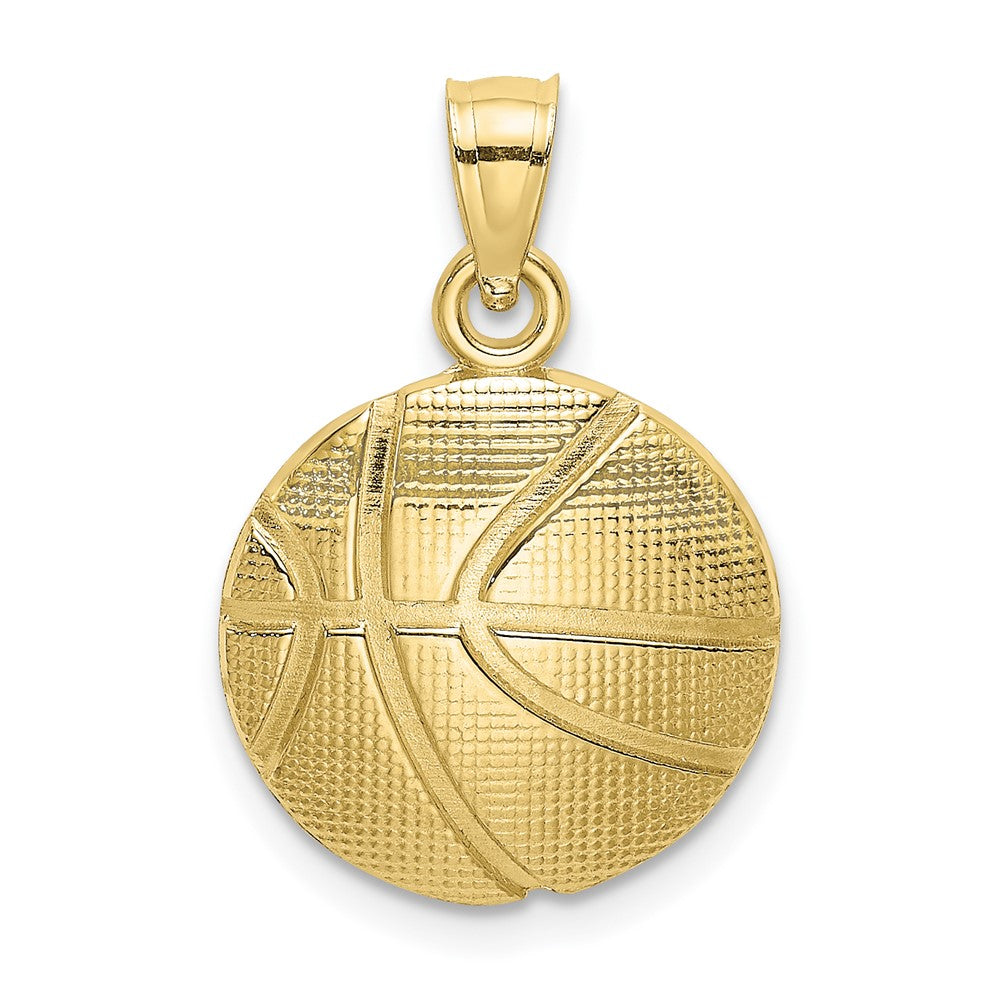 Dije de Baloncesto Texturizado en Oro de 10k