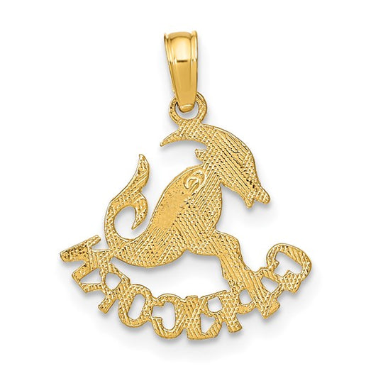 Dije Zodiacal de Capricornio en Oro Amarillo de 10k