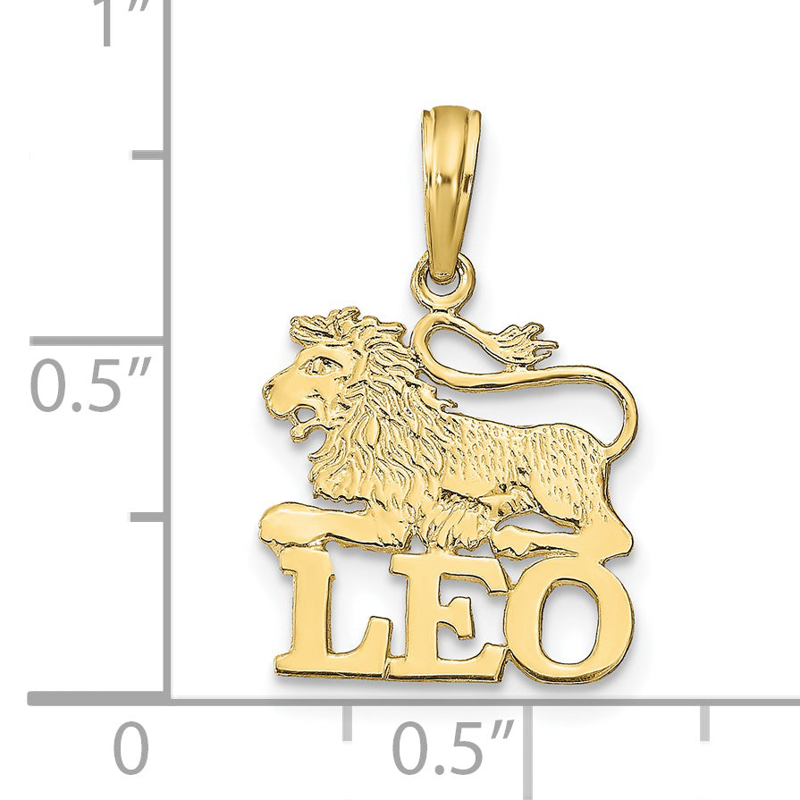 Dije de Leo en Oro de 10k