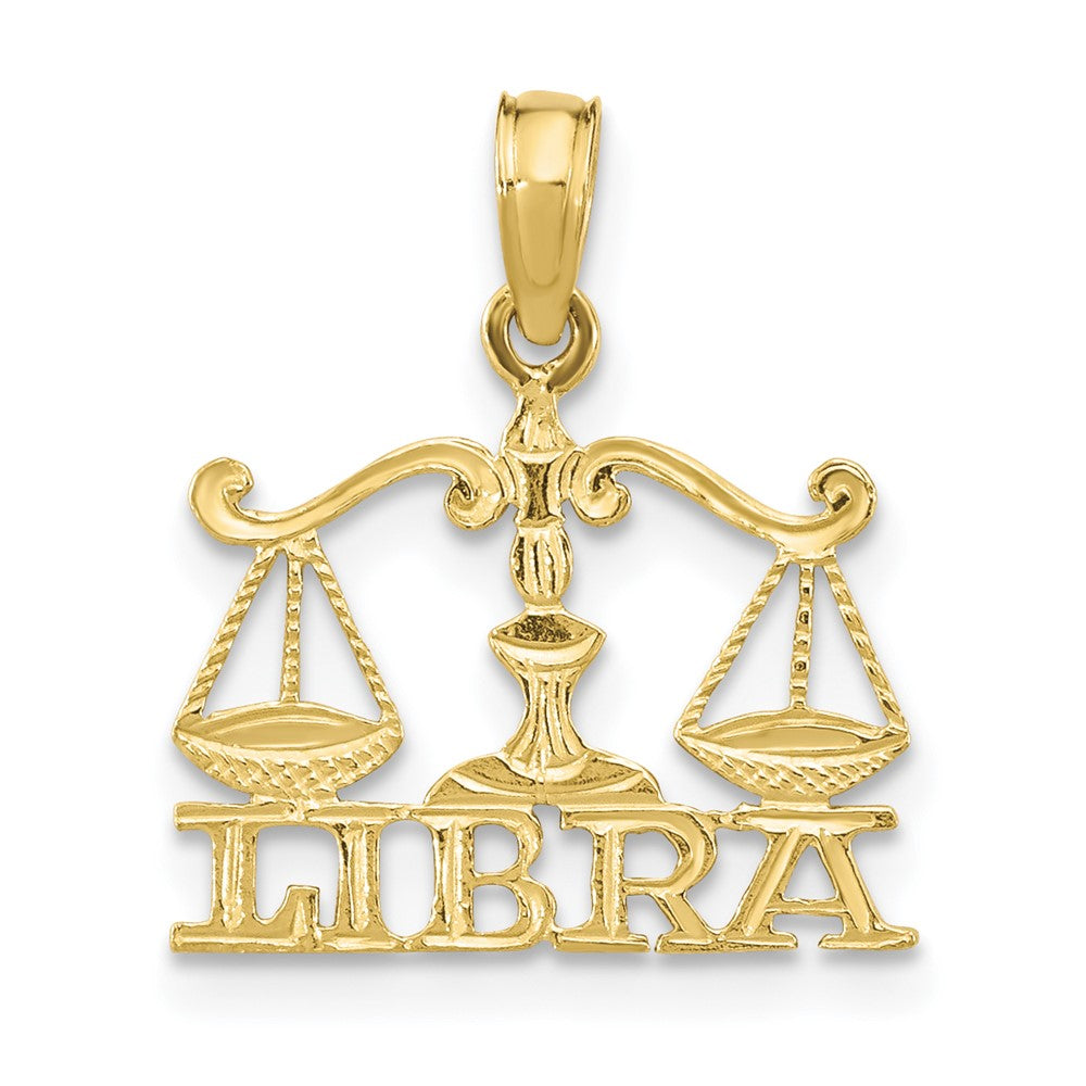 Dije Zodiacal Libra de Oro Amarillo de 10k