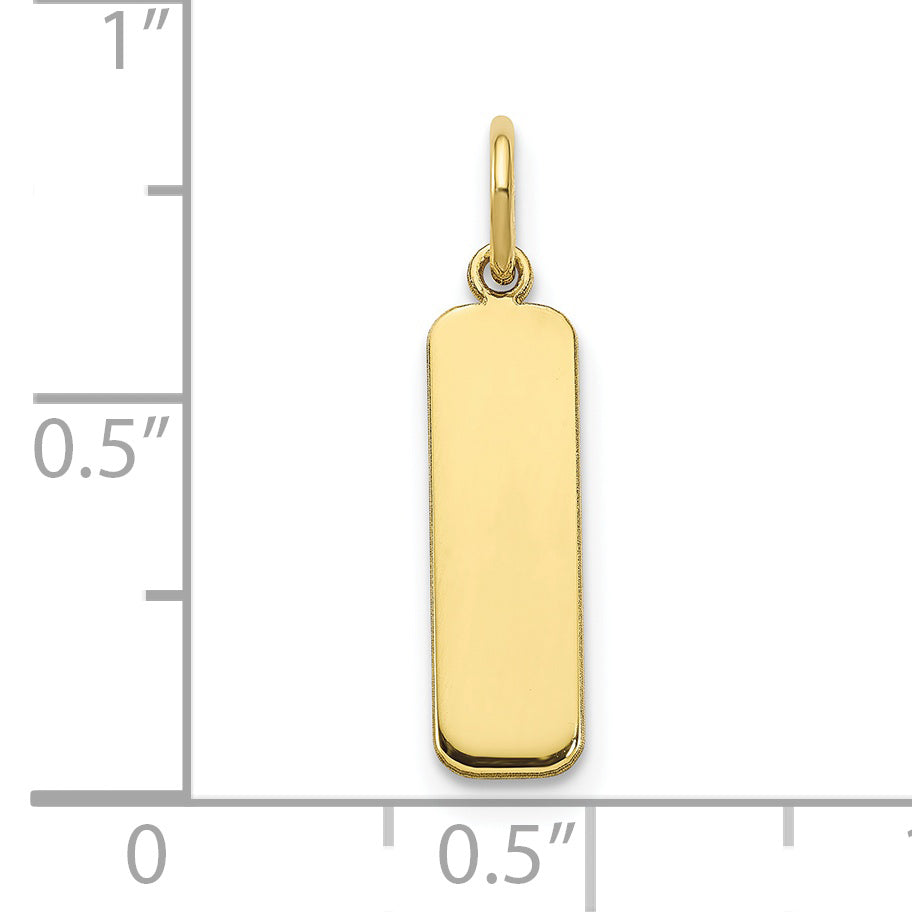 Dije Barra Pequeña en Oro Amarillo de 10K