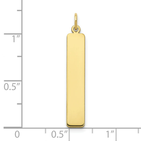 Dije de Barra Grande en Oro Amarillo de 10k