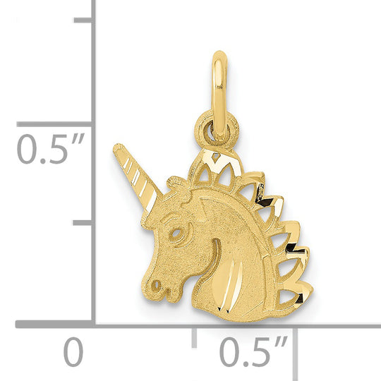 Dije Unicornio en Oro Amarillo de 10K