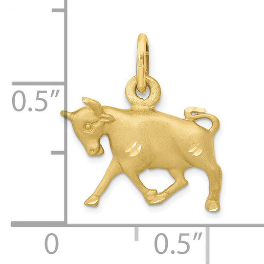 Dije del Zodiaco Tauro en Oro Amarillo de 10K