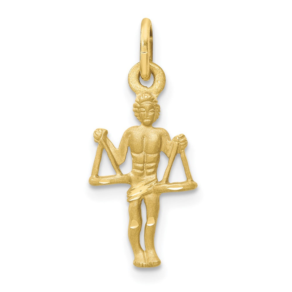 Dije Zodiacal Libra de Oro Amarillo de 10k