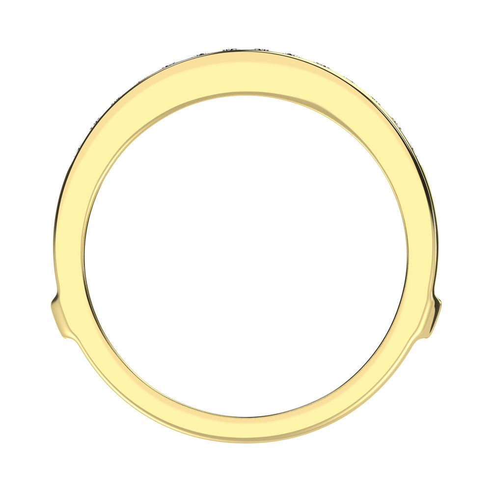 Diamante 1/3 Ct.Tw. Anillo protector en oro amarillo de 10 quilates