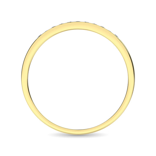 Banda de M√°quina para Mujer con Diamantes de 1/2 qt en Oro Amarillo de 14k