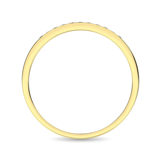 Oro amarillo de 14 quilates de 1 qt.Tw. Banda de m√°quina de diamantes para mujer