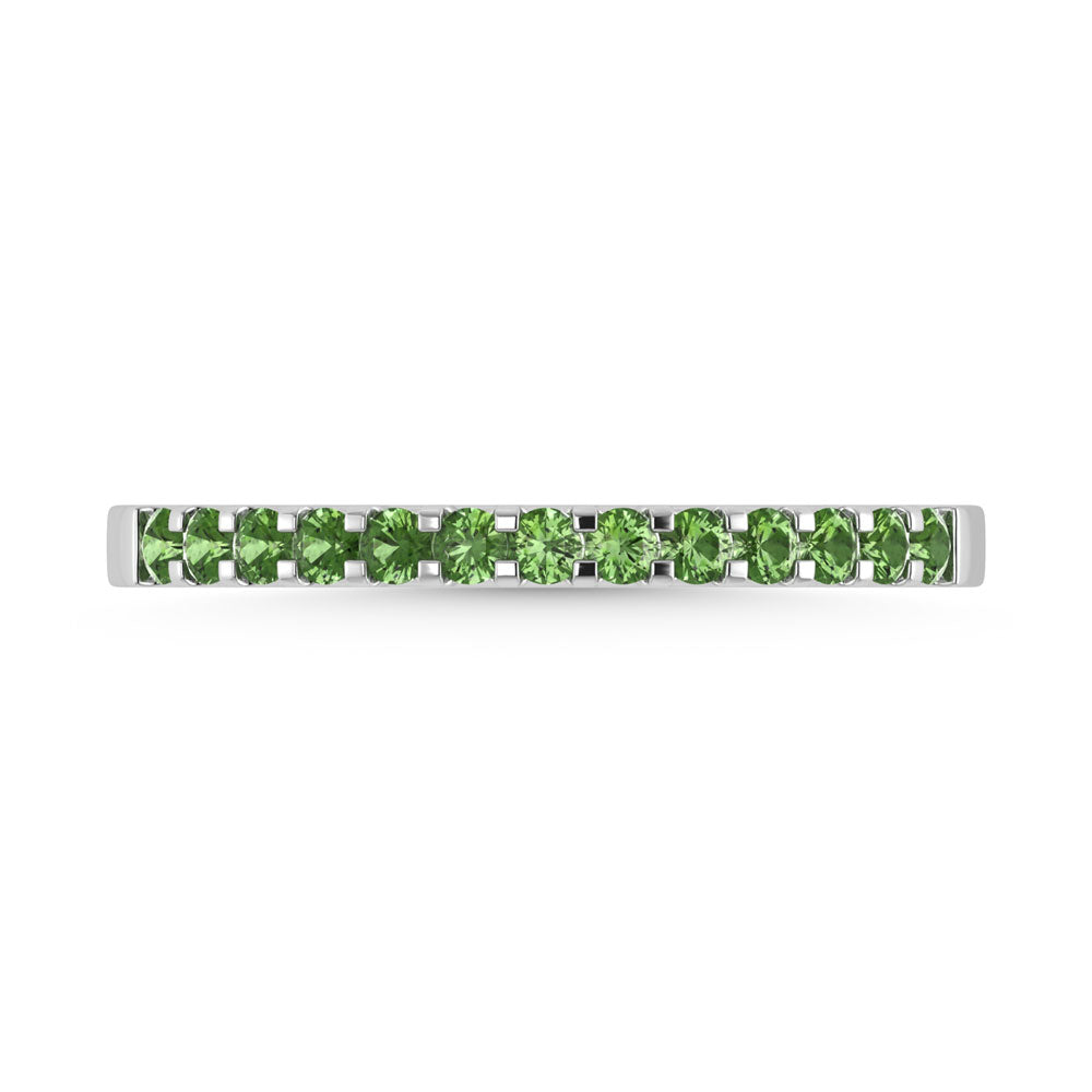 Churumbela en oro blanco de 14 quilates con Peridoto 1/4 Ct.Tw.