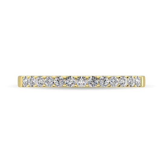 Banda de M√°quina para Mujer con Diamantes de 1/5 qt en Oro Amarillo de 14k