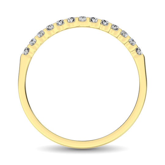 Banda de M√°quina para Mujer con Diamantes de 1/5 qt en Oro Amarillo de 14k