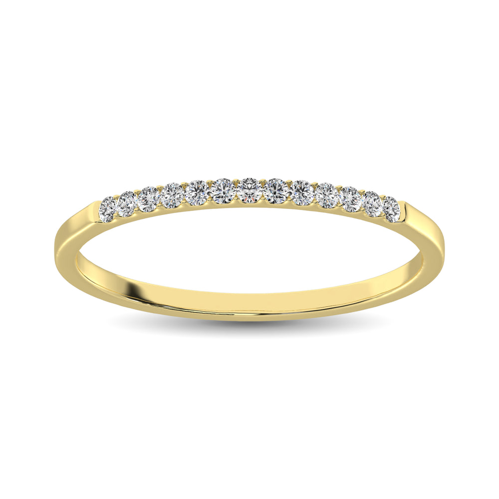 Banda de M√°quina para Mujer con Diamantes de 1/3 qt en Oro Amarillo de 14k