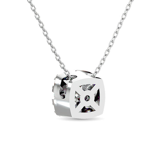 Diamante 1/4 Ct.Tw. Colgante de moda en oro blanco de 14 quilates