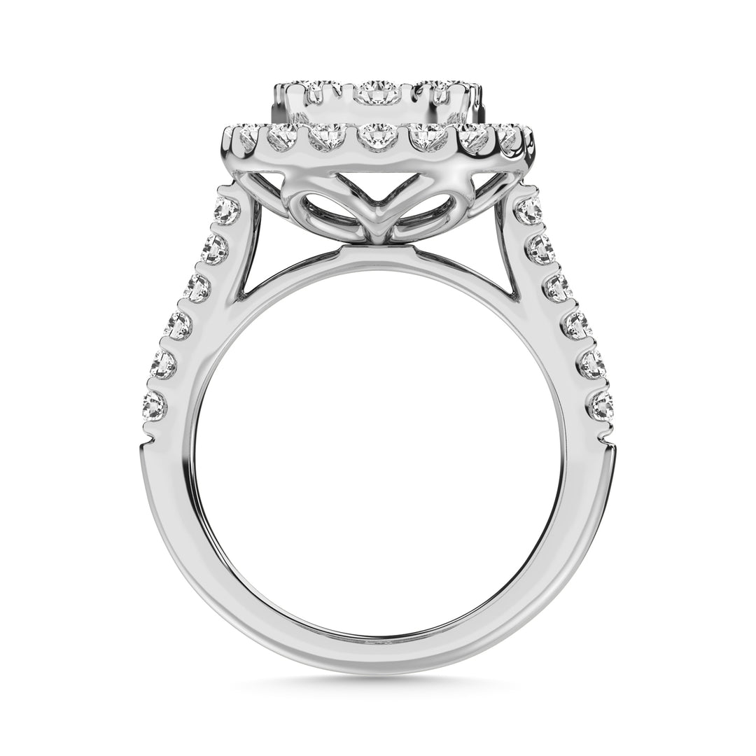 Diamante 3/4 Ct.Tw. Anillo de compromiso en oro blanco de 14 k