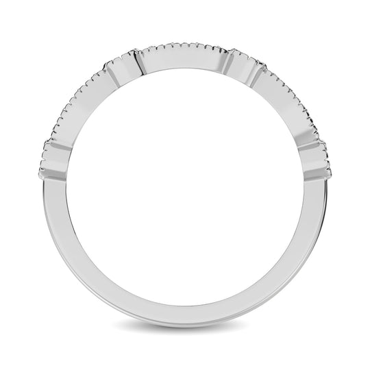 Banda de Diamantes en Oro Blanco de 14k de 1/5 qt