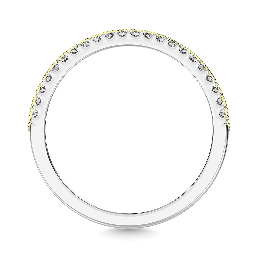 Diamante 3/8 Ct.Tw. Banda de moda en oro de dos tonos de 10 quilates