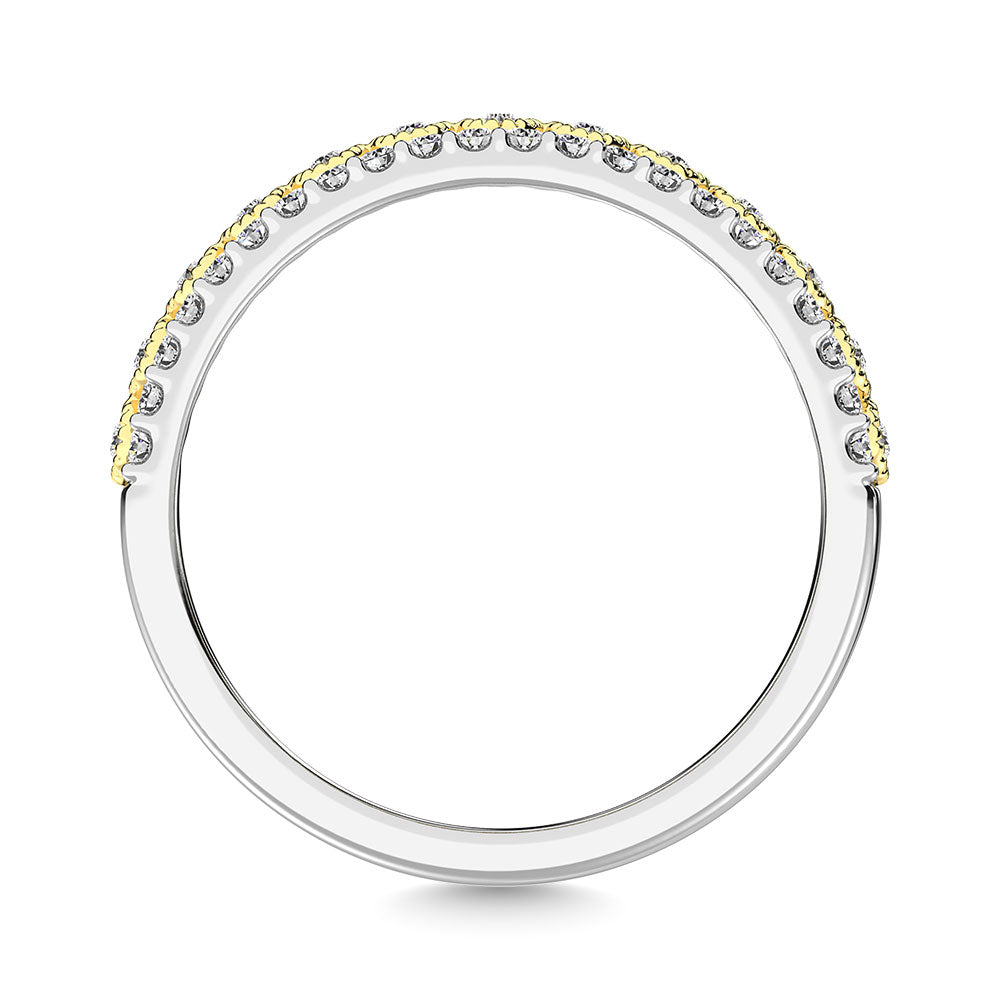 Diamante 3/8 Ct.Tw. Banda de moda en oro de dos tonos de 10 quilates