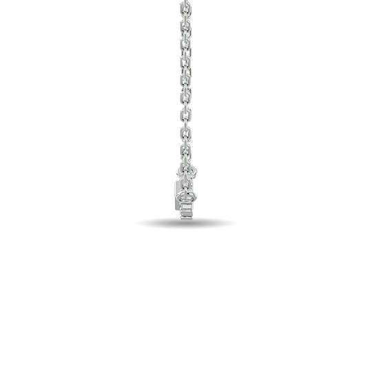 Diamante 1/8 Ct.Tw. Colgante de moda en oro blanco de 10 quilates