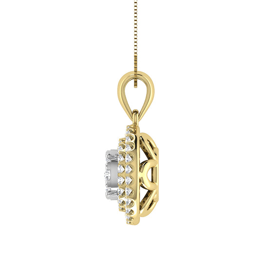 Diamante 3/4 Ct.Tw. Colgante de moda en oro amarillo de 14 quilates