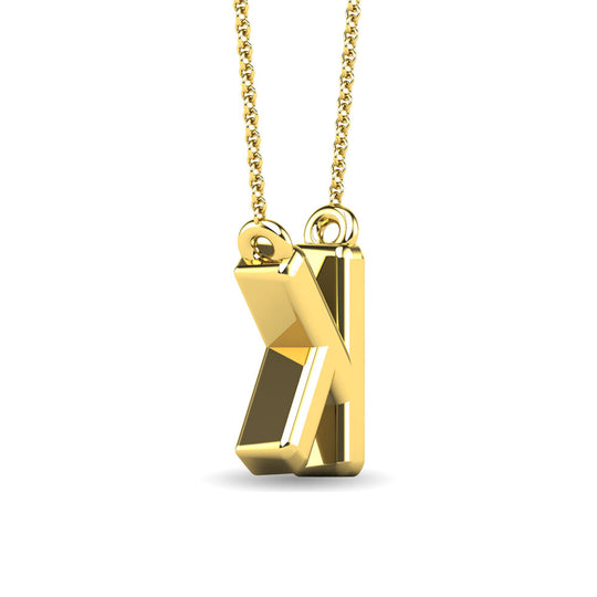 Diamante 1/20 Ct.Tw. Colgante con letra K en oro amarillo de 10 quilates