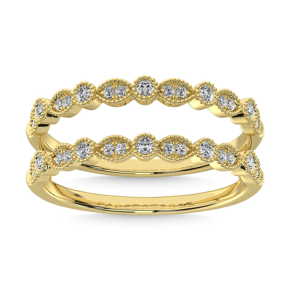 Diamante 1/4 Ct.Tw. Anillo de aniversario en oro amarillo de 10 quilates