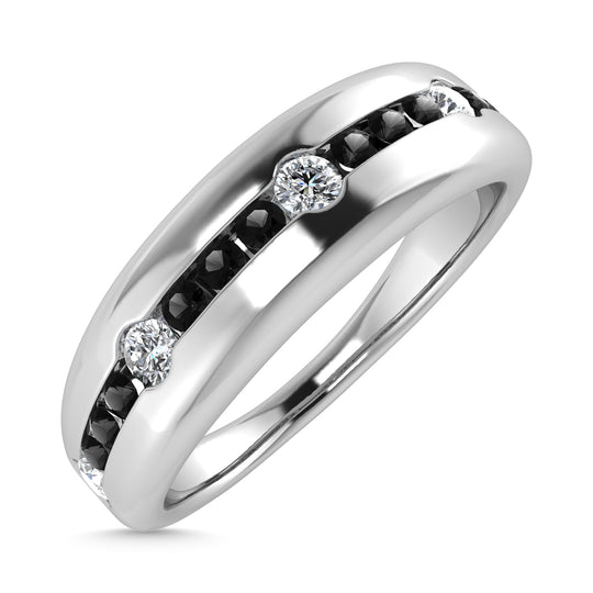 Diamante 1/2 Ct.Tw. Alianza de boda en oro blanco de 14 quilates