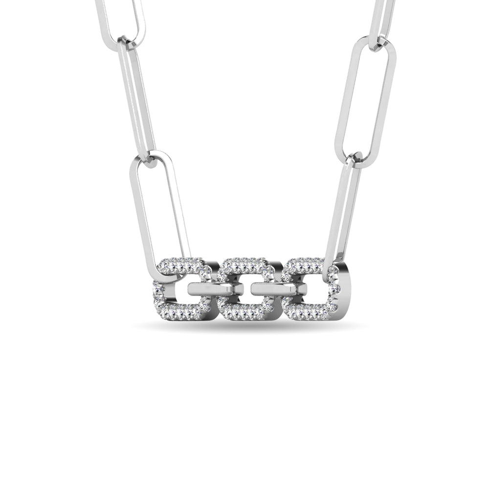 Diamante 1/6 Ct.Tw. Colgante de moda en oro blanco de 10 quilates