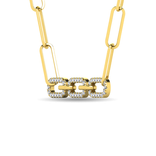 Diamante 1/6 Ct.Tw. Colgante de moda en oro amarillo de 10 quilates